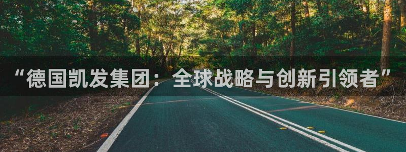 聚彩平台开户链接：“德国凯发集团：全球战略与创新引领者”