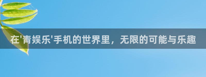 聚彩3官网登录：在\'青娱乐\'手机的世界里，无限的可能与乐趣