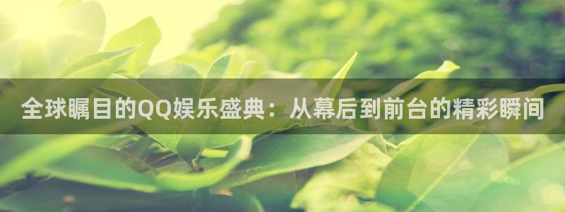 聚彩k：全球瞩目的QQ娱乐盛典：从幕后到前台的精彩瞬间