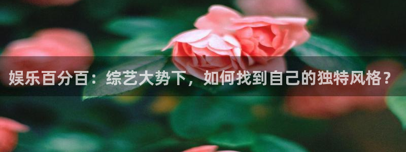 聚彩体育app下载：娱乐百分百：综艺大势下，如何找到自己的独特风格？